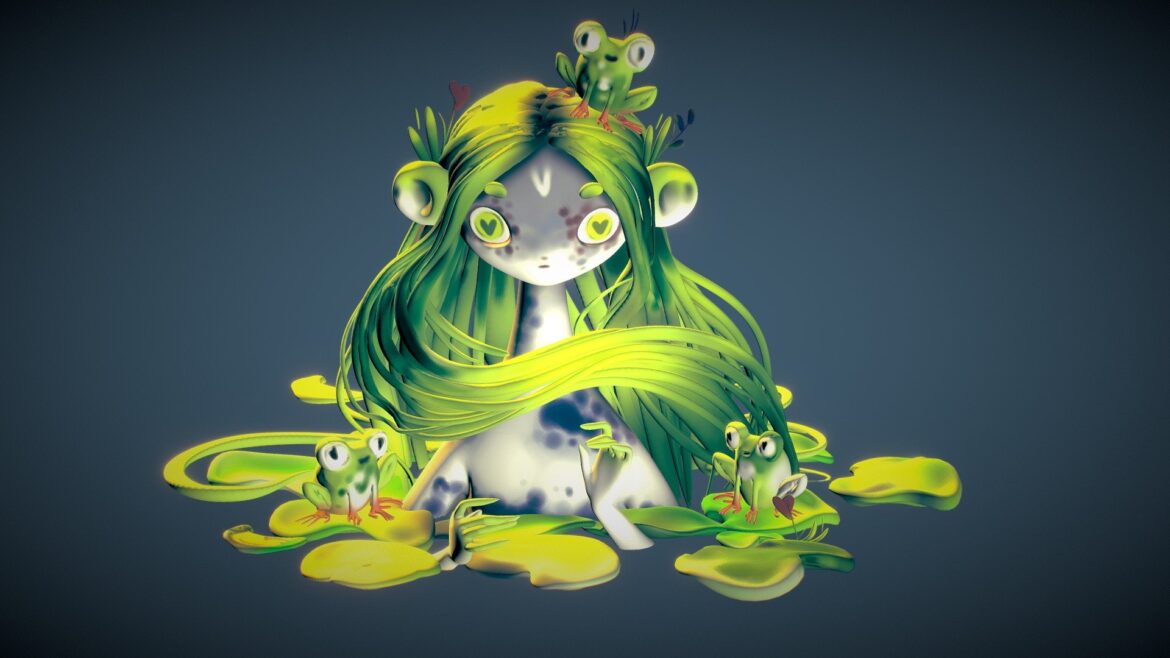 frog princess 3d model
