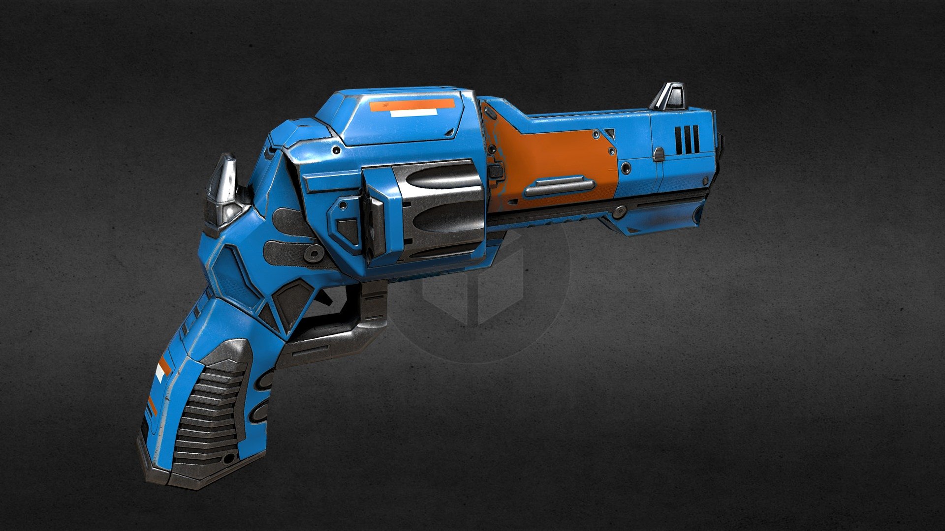Futuristic Magnum gun