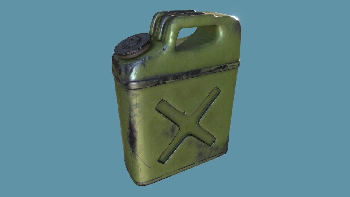 gascan jerrycan 3d model