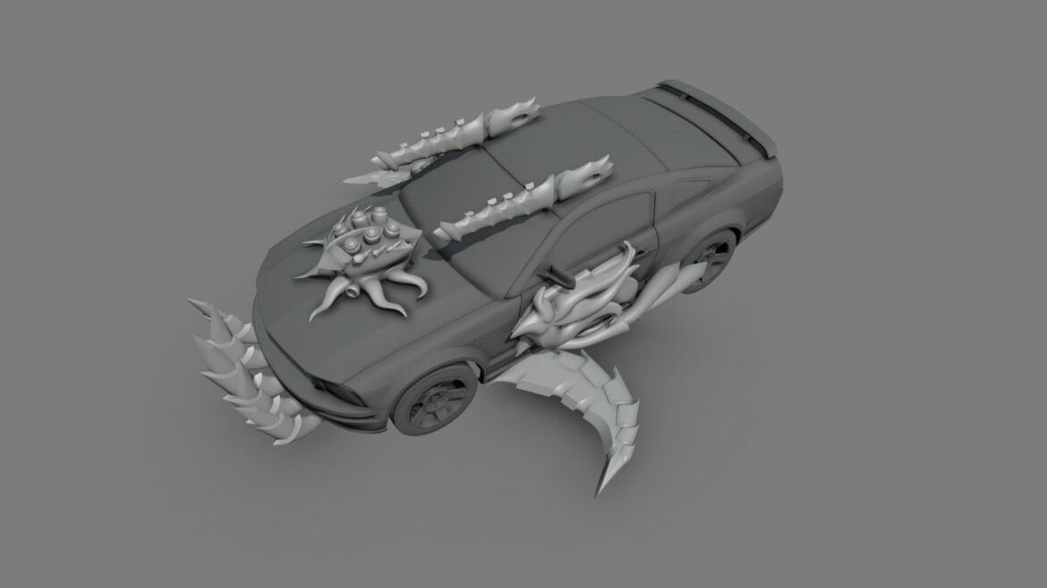 gasland bits 4 cthulhu themed parts 3d model
