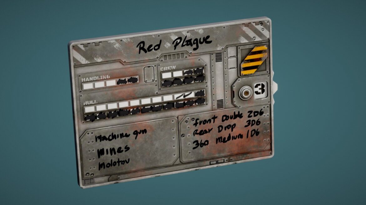 gaslands datacard 3d model