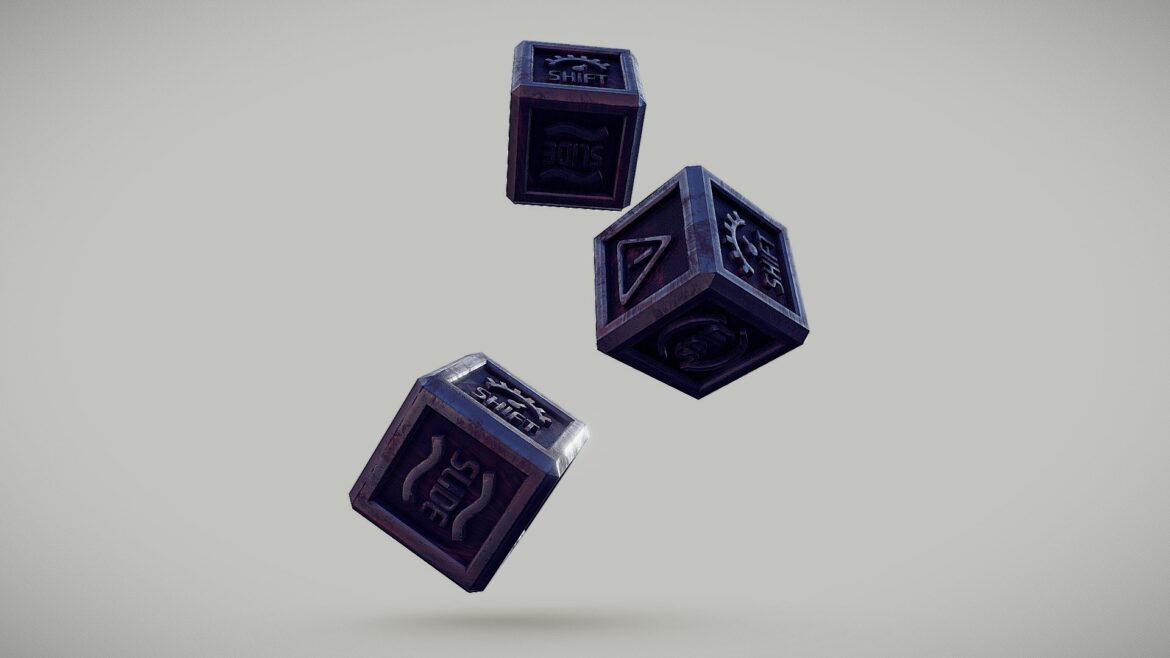 gaslands skid dice 3d model