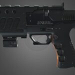 Handgun with accesories