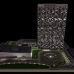 Headquarters Of Ohe United Nations Night view