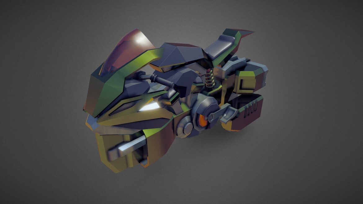 heavy hoverbike 3d model