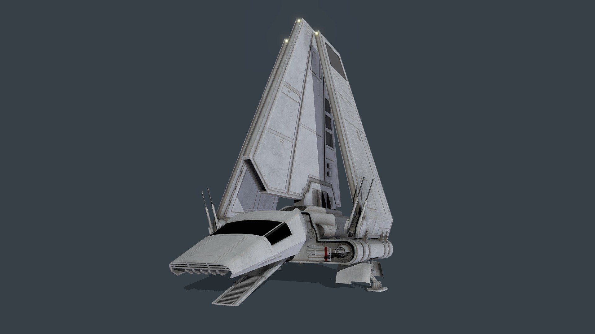 Imp Lambda Shuttle V2 -Animation Flight