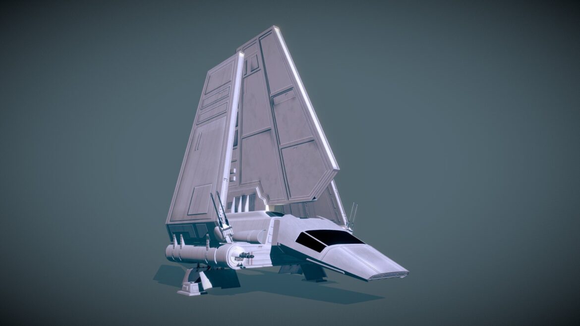 imperial shuttle 3d model