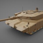 leopard 2 a7 tank 3d model