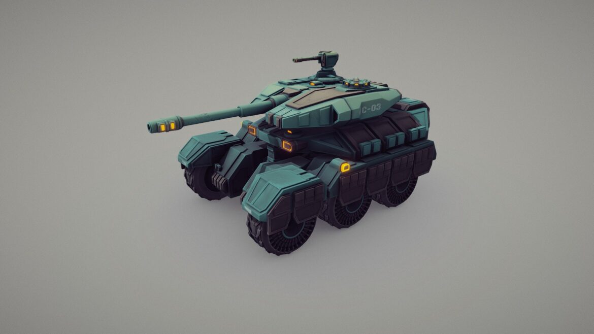 light infantry operations nomad a3 b tank 3d model
