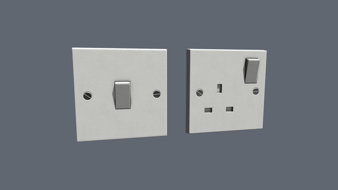 lightswitch plug 3d model