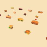 Low Poly Hot Dog & Sandwiches Combo Pack