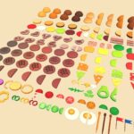 Low Poly Modular Burger Ingredients Pack