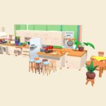 Low Poly Modular Kitchen Pack (250 props)