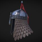 medieval helmet 4 3d model