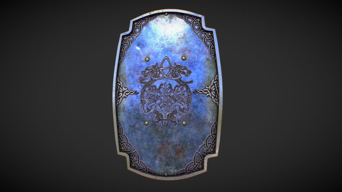 medieval shield 3d model