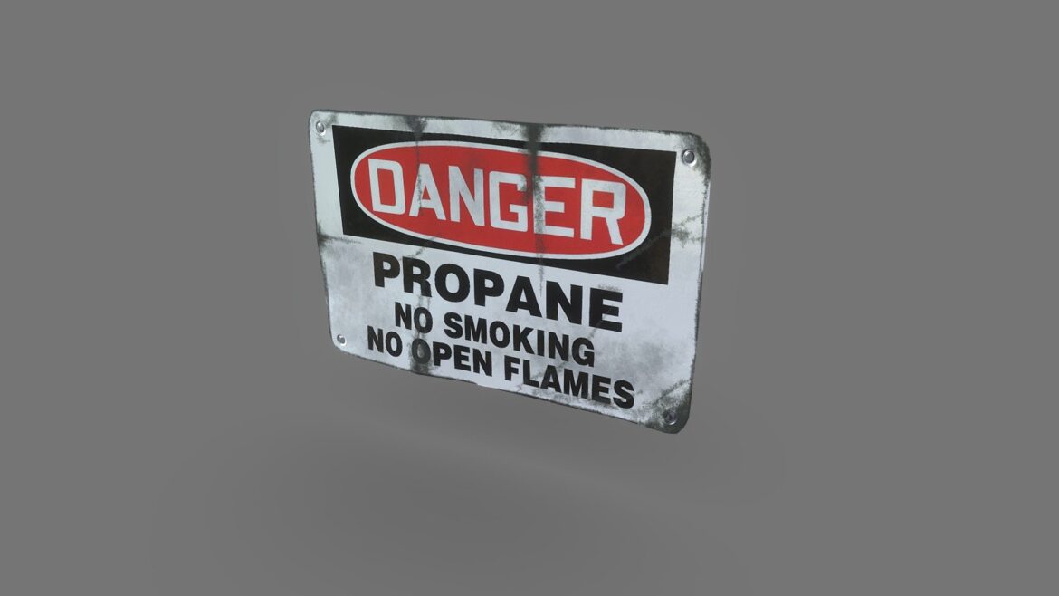 metalic sign 3d model