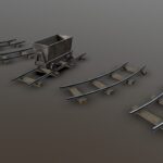Mine Cart and Rail