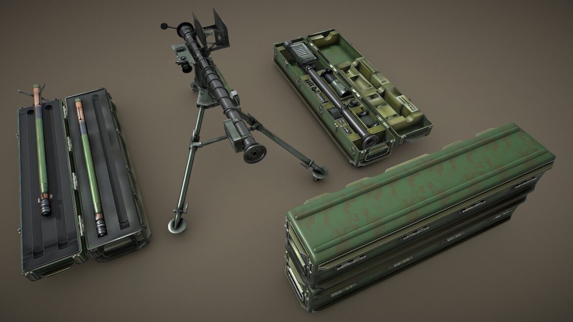 missile launcher scene 3d model