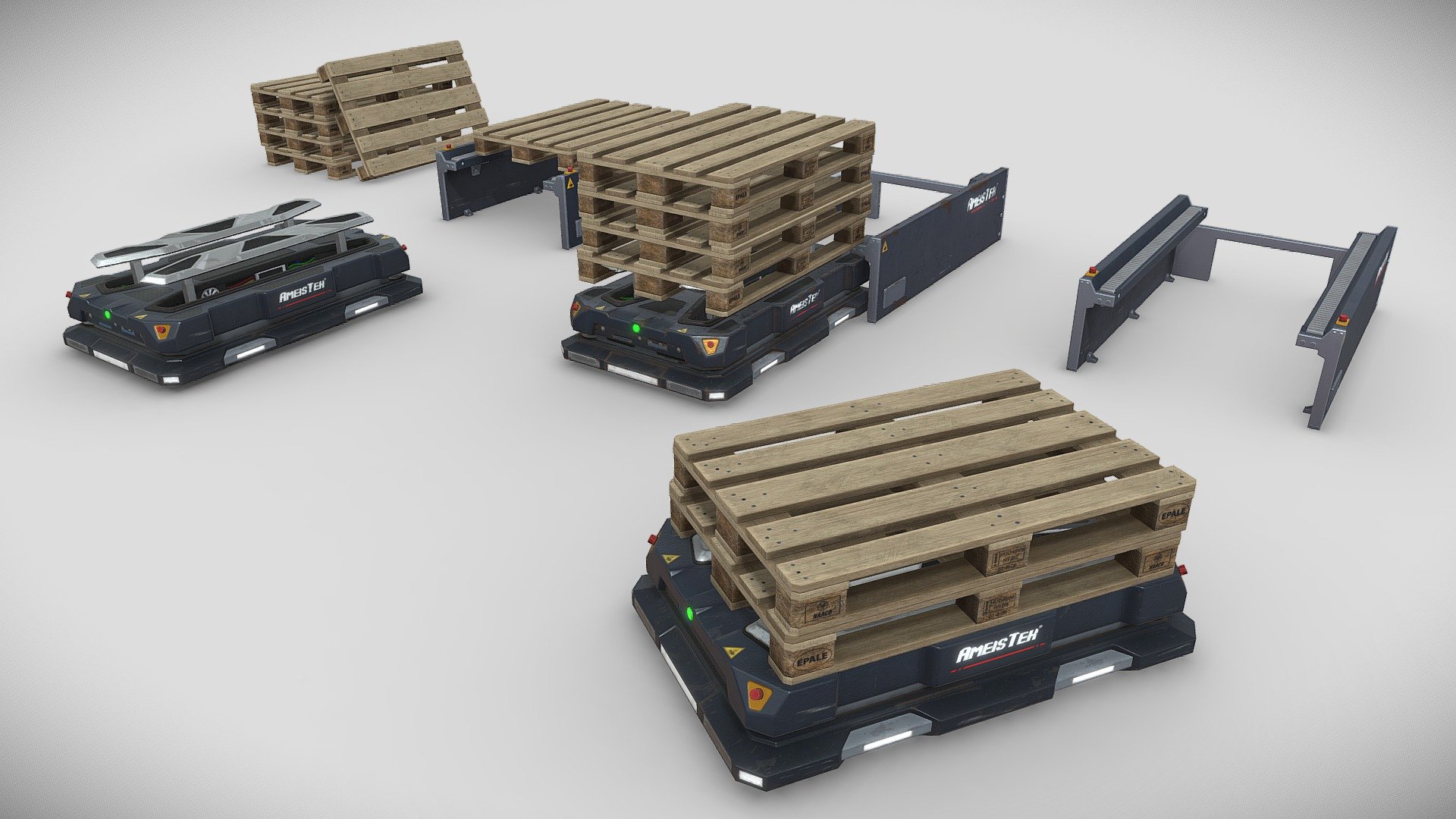Mobile Robot and Pallet Station