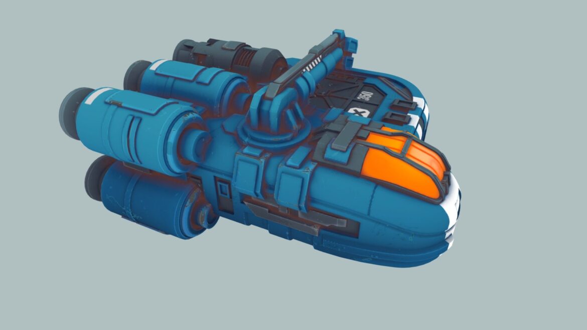 modified commerce freight 3d model