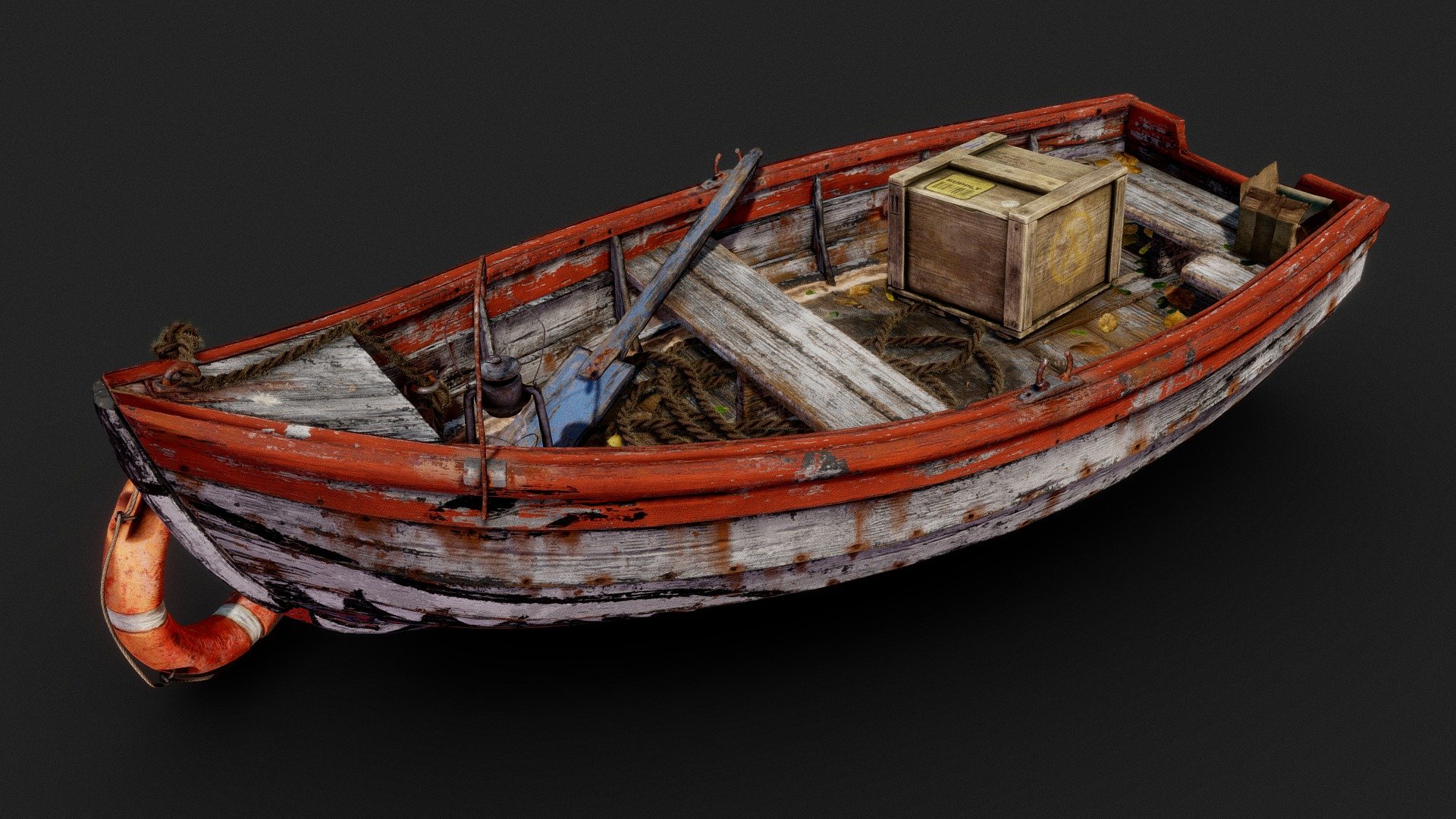 Old Boat – Swamp Diorama