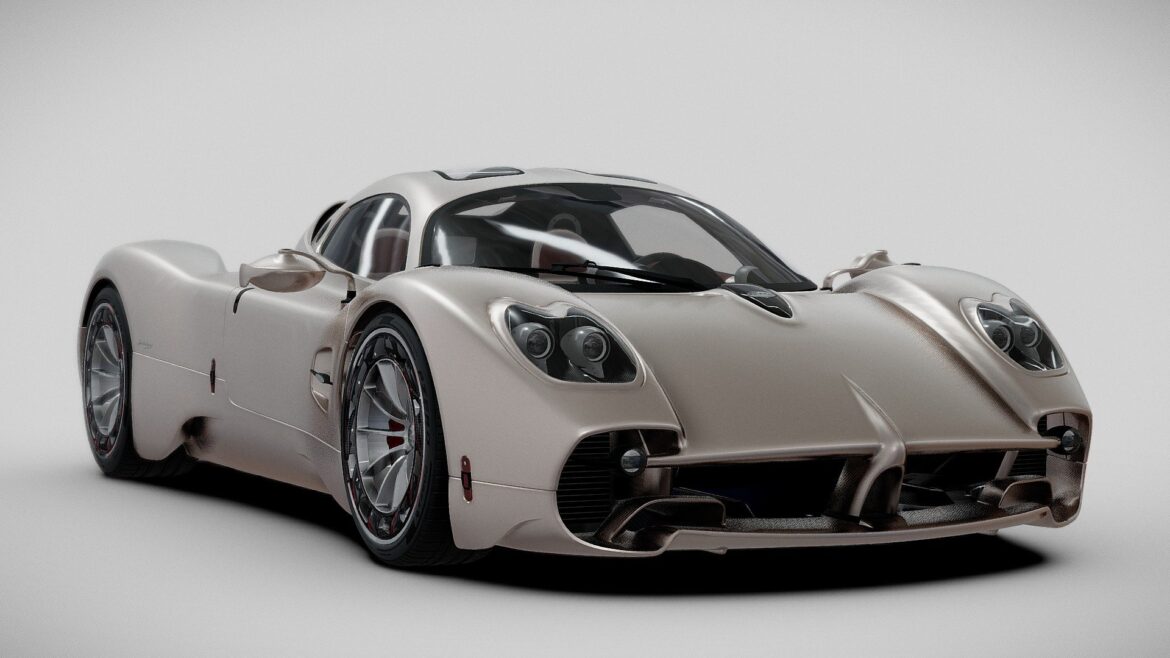Pagani Utopia 3d Model - Detailed 3D render of the 2023 Pagani Utopia hypercar
