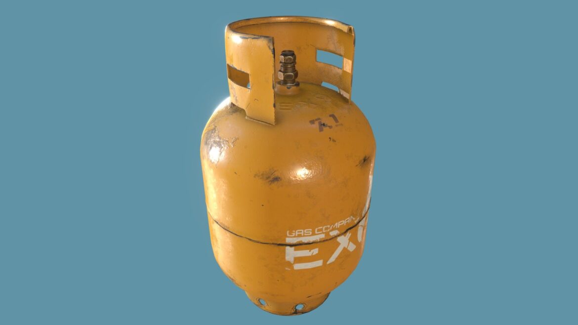 propane gas cylinder 3d model