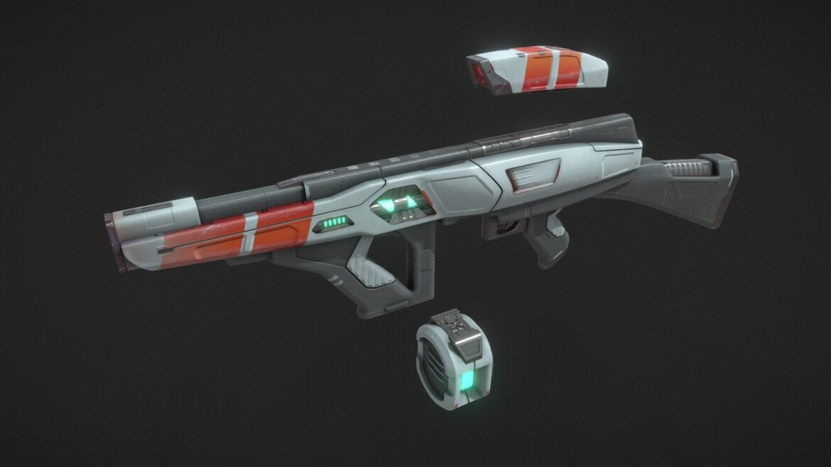 psg t2 plasma rifle 3d model