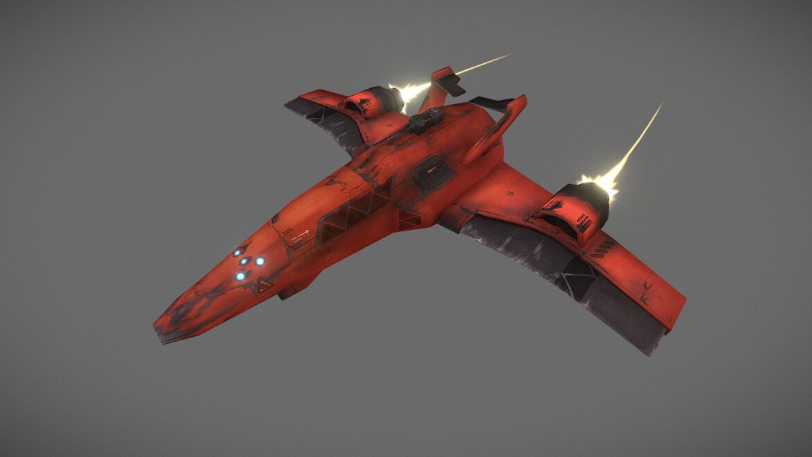 reaper class starfighter 3d model