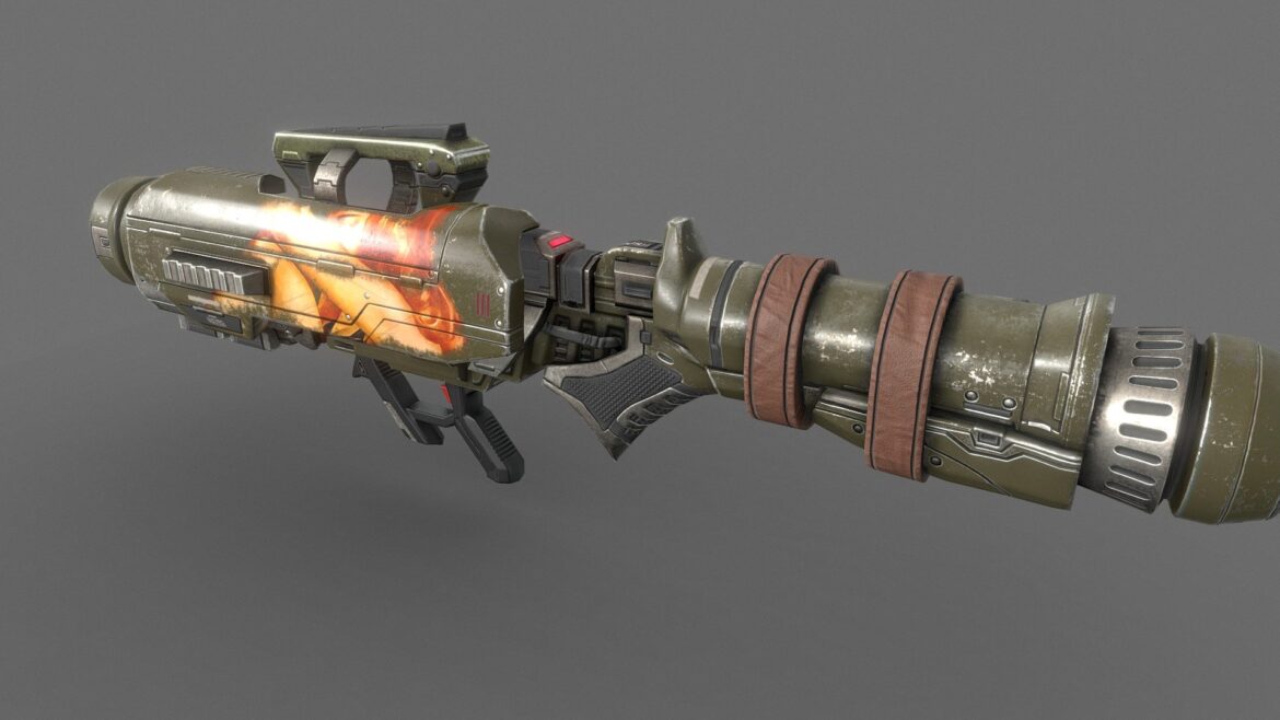 rocket launcher 3d model