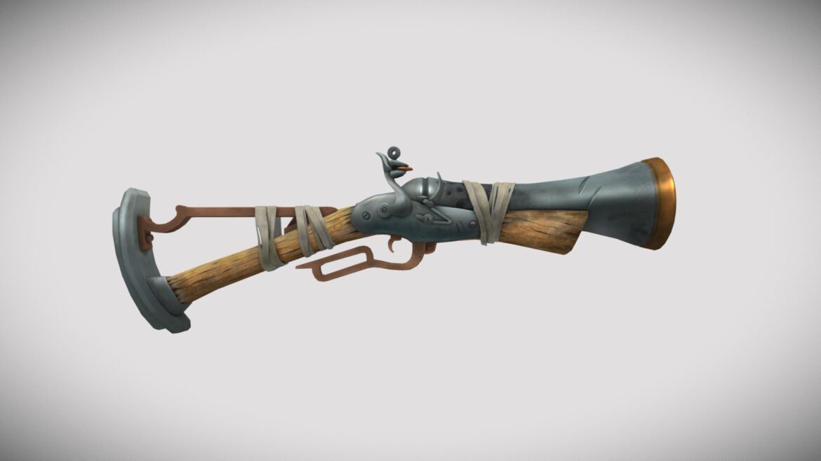 scattergun 3d model