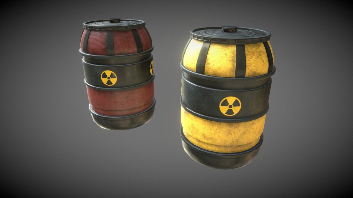 sci fi barrels 001 3d model