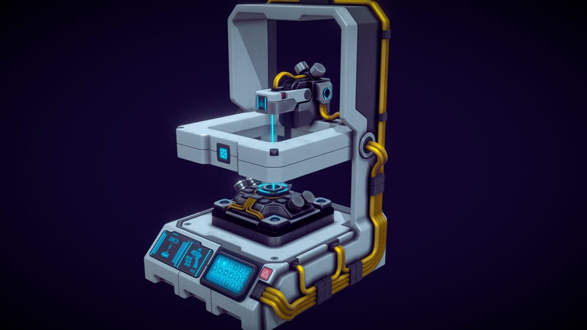 sci fi composer unit 3d model