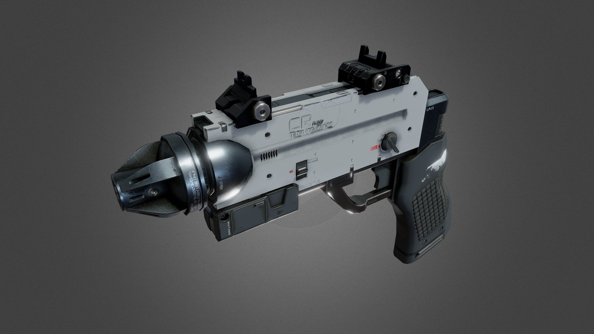 Sci-Fi Laser Pistol – Animated
