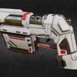 scifi simple pistol 3d model
