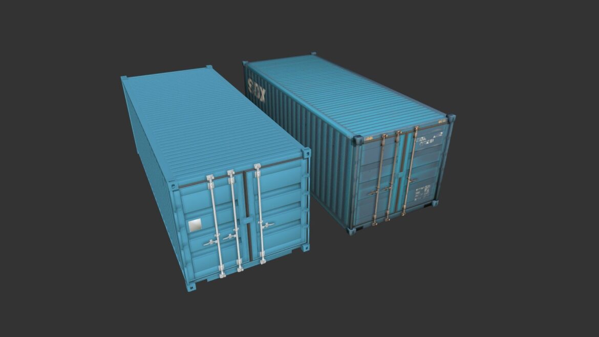 shipping container 3d model