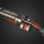 shotgun double 3d model