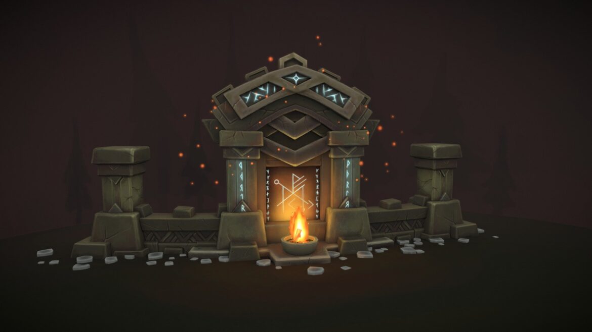 shrine of travelling 3d model