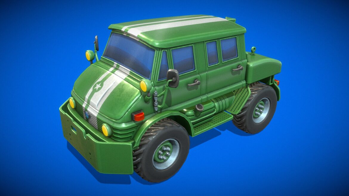 stylized unimog 3d model