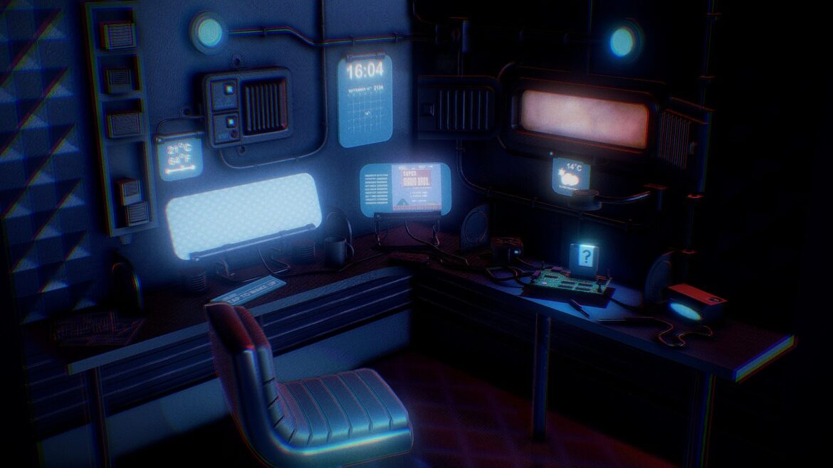the modders desk diorama 3d model