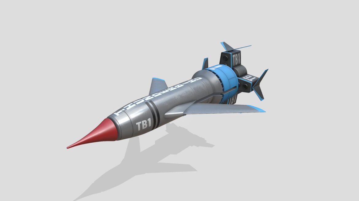 thunderbird 1 flight mode 3d model