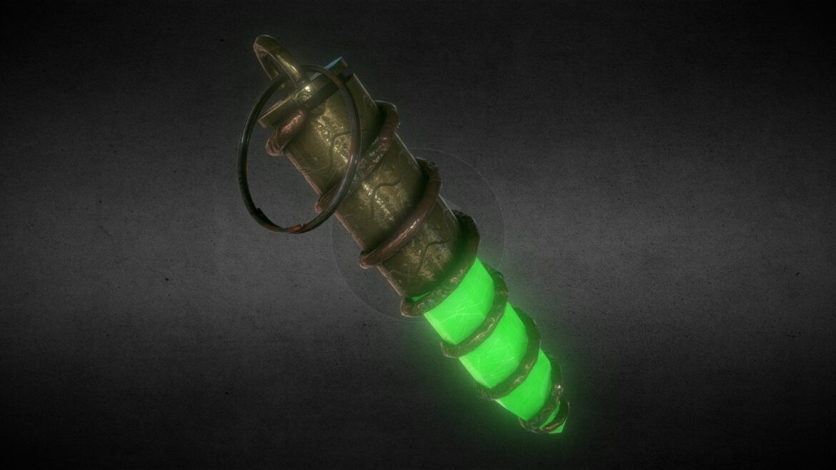 uranium glass talisman 3d model