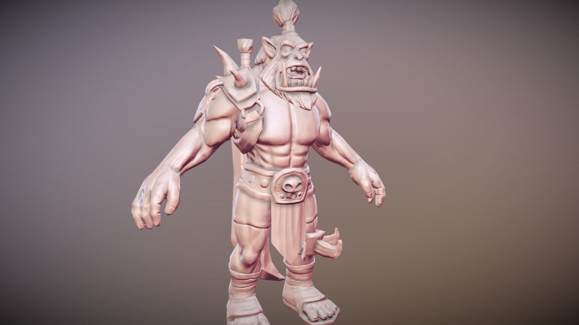 warrior 3d model