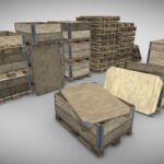 Wood Pallets with Collars