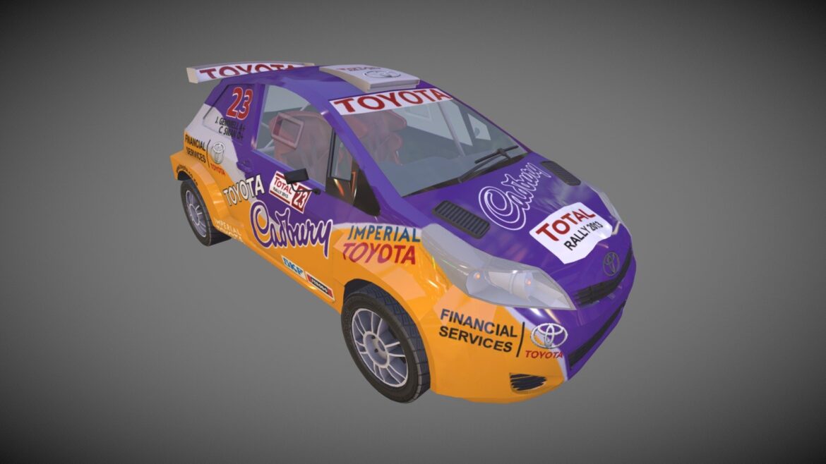yarisrallycarfinal 3d model