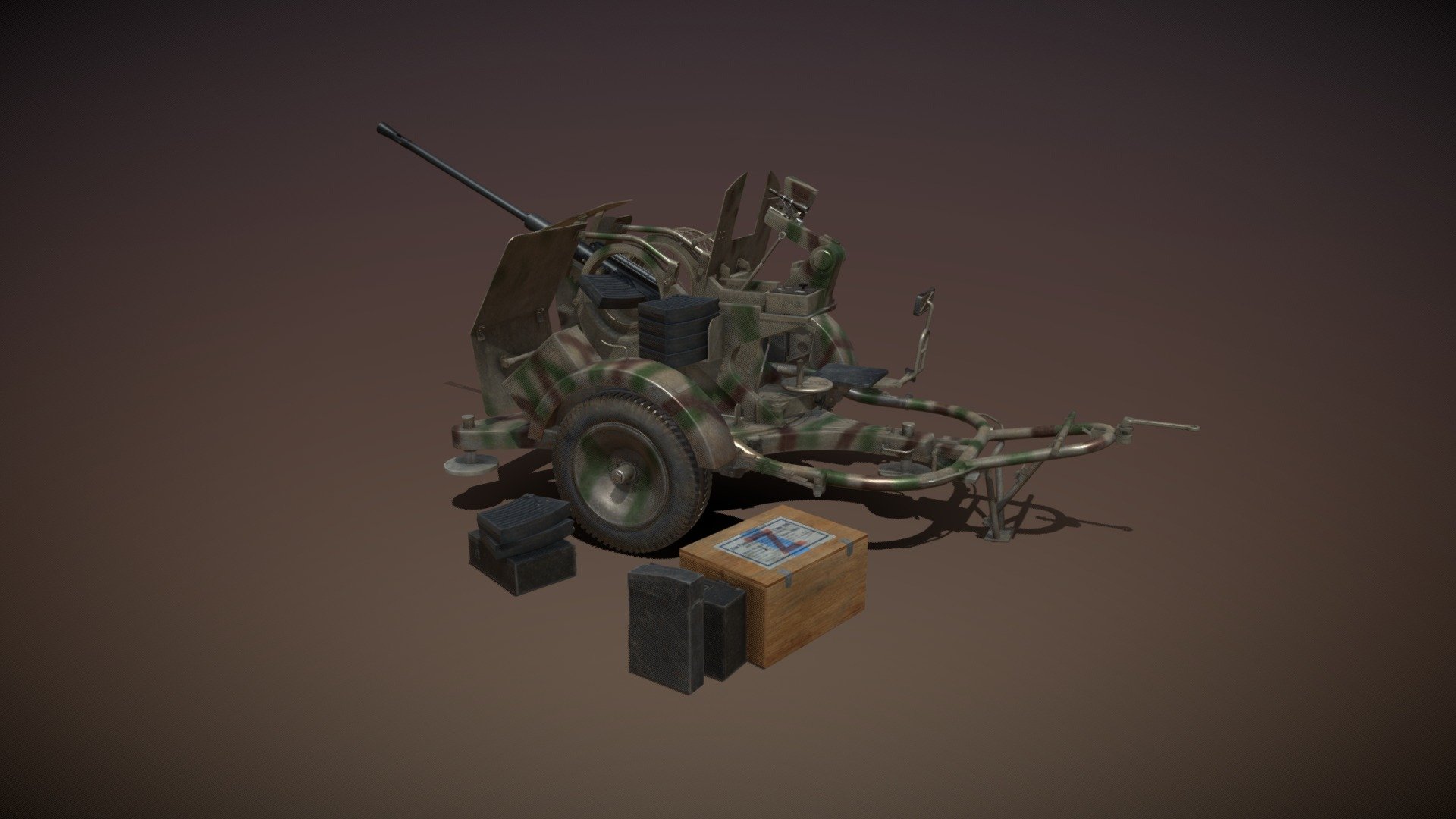 2cm Flak 38 with SD.AH 51-Trailer – FA81
