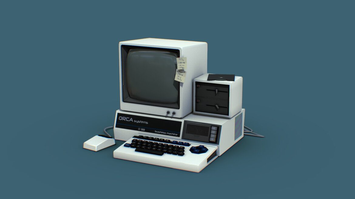 80s terminal 3d model