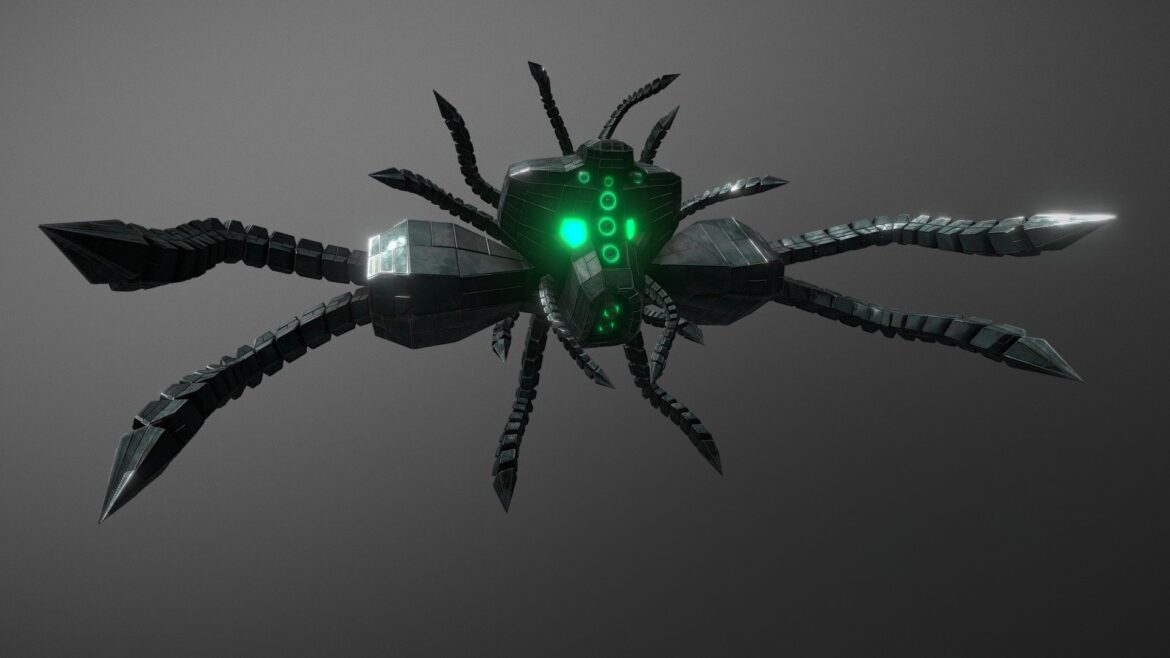 assault light frigate military space ship 3d model
