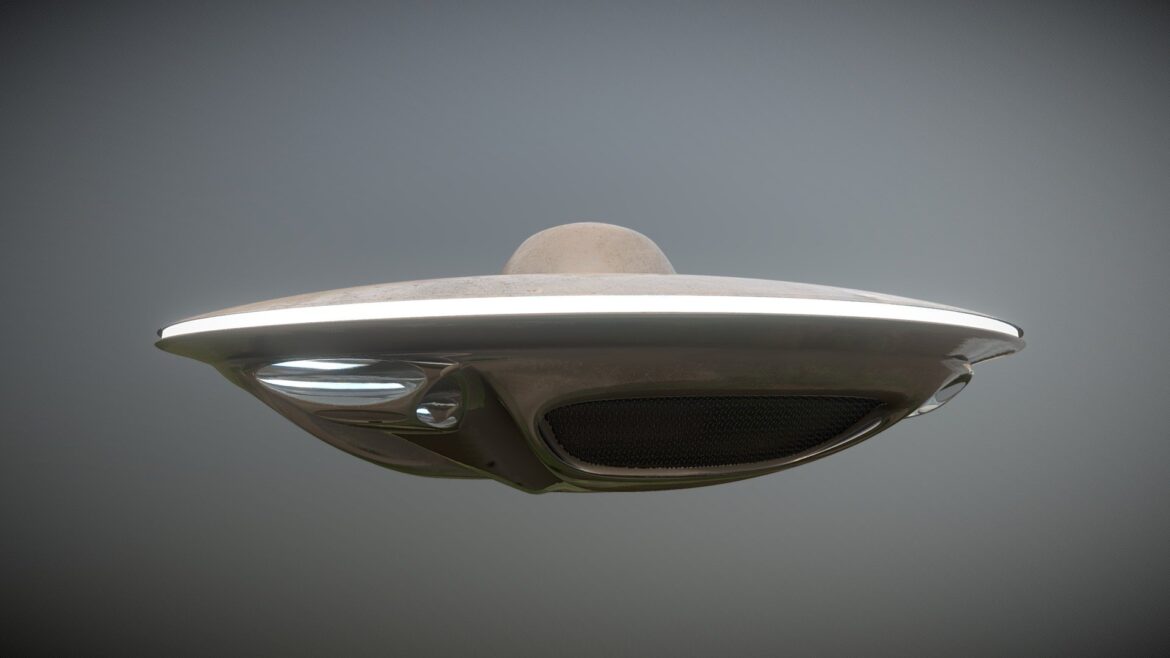 alien ufo x 19221 3d model