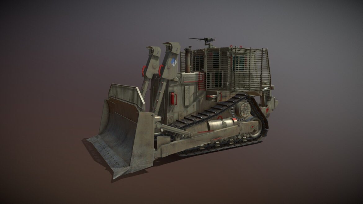armored d9r bulldozer 949634 idf 3d model